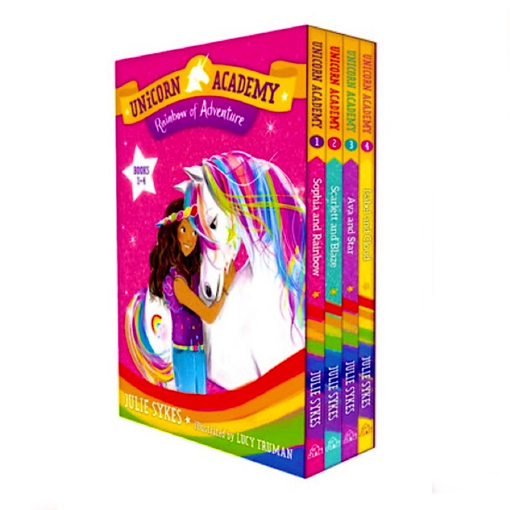 Unicorn Academy: Rainbow of Adventure Boxed Set (Books 1-4) By Julie Sykes.